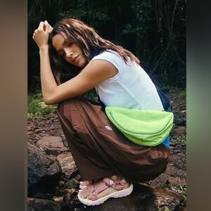 FP Movement bullseye sling bag in lime green NEW NWT